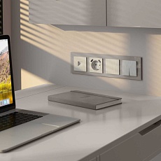 Накладка для розетки USB Werkel перламутровый рифленый W1179513 4690389161087 2