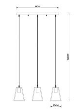 Подвесной светильник Arte Lamp Brussels A8030SP-3BK 1