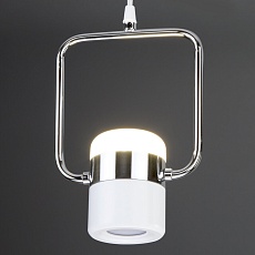 Подвесной светодиодный светильник Eurosvet Oskar 50165/1 LED хром/белый 3