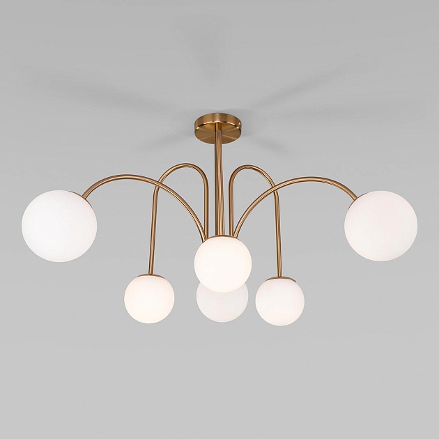 Потолочная люстра Eurosvet Alix 30177/6 латунь изображение 1 Потолочная люстра Eurosvet Alix 30177/6 латунь Фото № 1