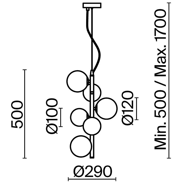 Подвесной светильник Maytoni Dallas MOD545PL-06B Фото № 3