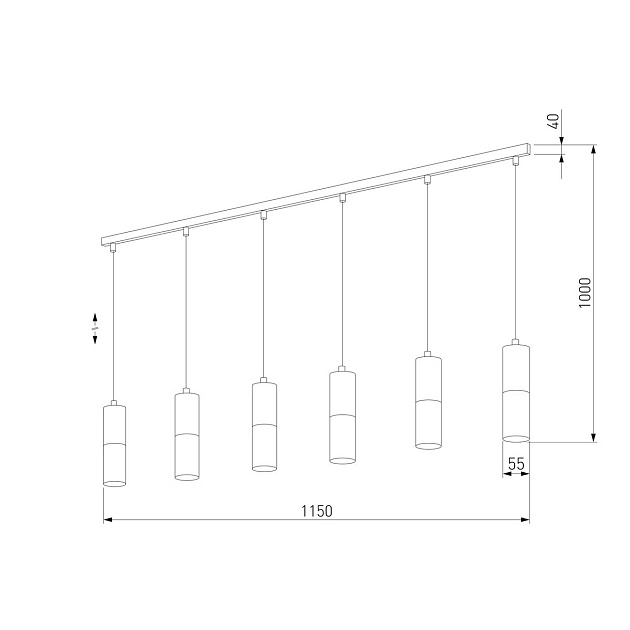 Подвесной светильник TK Lighting 6308 Elit White Wood Фото № 2