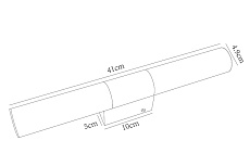 Подсветка для зеркал Arte Lamp Callisto A2828AP-1AB 1