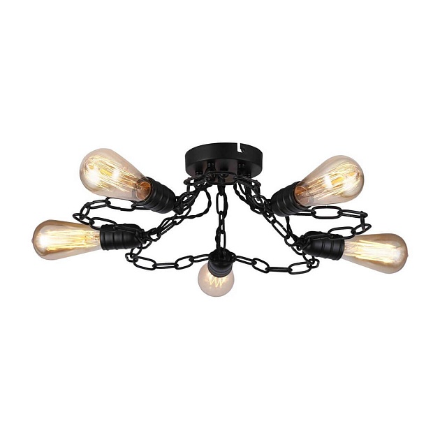 Потолочная люстра Arte Lamp A9344PL-5BK изображение 1 Потолочная люстра Arte Lamp A9344PL-5BK Фото № 1