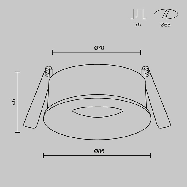 Встраиваемый светильник Maytoni Technical DL027-GU10-W изображение 2 Встраиваемый светильник Maytoni Technical DL027-GU10-W Фото № 2
