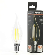 Лампа светодиодная Feron.PRO LB-1216 Свеча на ветру E14 6W 175-265V 4000K 51263 1
