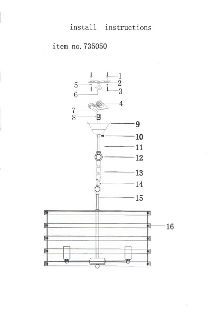 Подвесная люстра Lightstar Epsilon 735050 Фото № 7