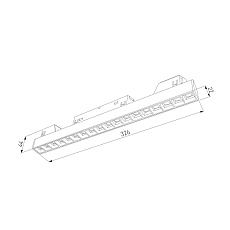 Трековый светодиодный светильник Elektrostandard Slim Magnetic 85006/01 a067377 1