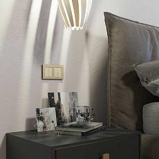 Сенсорный выключатель двухклавишный Werkel с подсветкой шампань W4520011 4690389179587 1