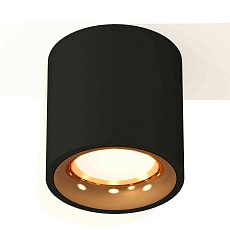 Комплект накладного светильника Ambrella light Techno Spot XS7532024 SBK/PYG черный песок/золото желтое полированное (C7532, N7014) 2