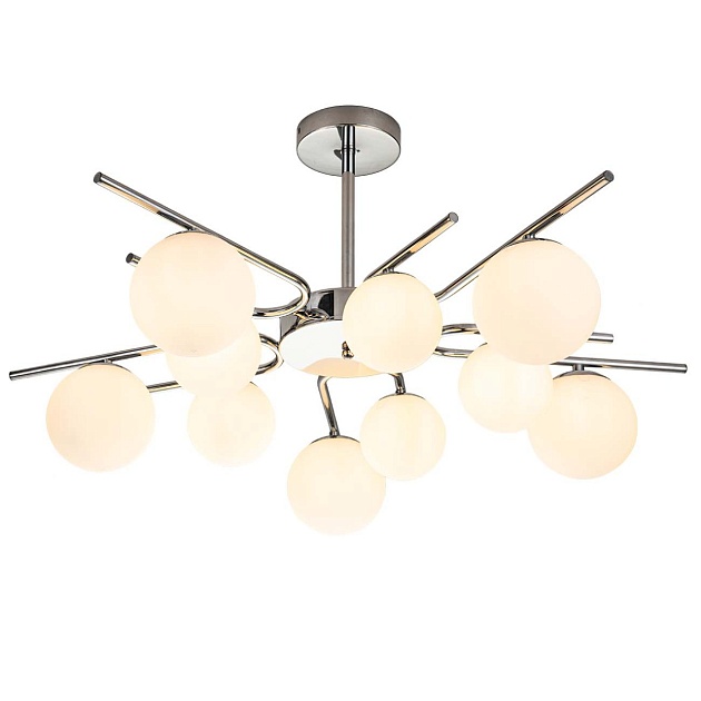 Потолочная люстра Escada Sphere 642/10P Silver изображение 1 Потолочная люстра Escada Sphere 642/10P Silver Фото № 1