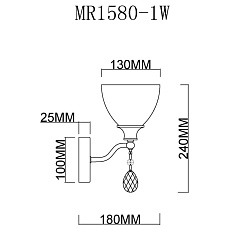 Бра MyFar Mistic MR1580-1W 1