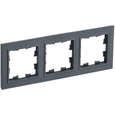 BRITE Рамка 3-местная РУ-3-БрГ графит IEK BR-M32-K53