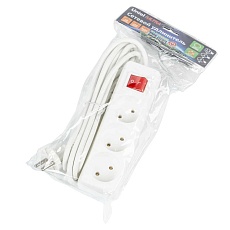 Удлинитель Uniel Ultra 3гн х 3м б/з S-CU3-3B White UL-00009995 2