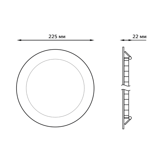 Встраиваемый светодиодный светильник Gauss 939111118 Фото № 3