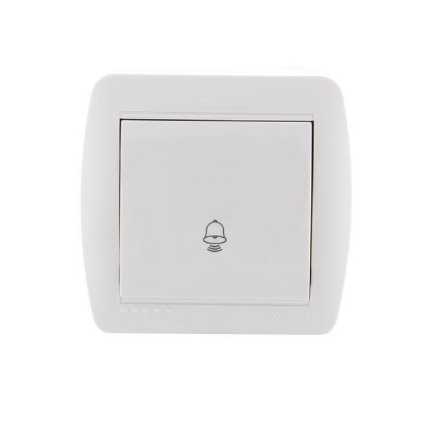 Кнопка звонка Lezard Demet белый 711-0200-103 Фото № 1