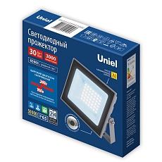 Прожектор светодиодный Uniel ULF-F23-30W/6500K IP65 160-240V Grey UL-00011845 2