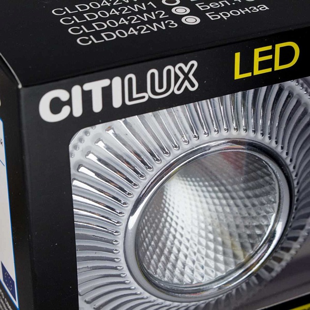 Встраиваемый светодиодный светильник Citilux Дзета CLD042W1 изображение 5 Встраиваемый светодиодный светильник Citilux Дзета CLD042W1 Фото № 5