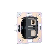 Розетка ROUND компьютерная RJ45 кат6 + TV с/у шелк KRANZ KR-78-0722-7 1