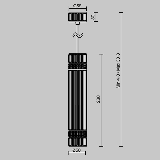 Подвесной светильник Maytoni MOD475PL-01B Фото № 4