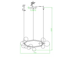 Подвесная люстра Kink Light Иона 09408-15,19 3