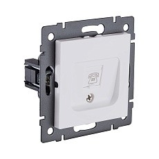 Розетка телефонная RJ11, белый матовый Kollinger REA-009WM для Aspekt, Eleganz, Reflex 1