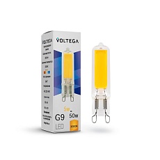 Лампа светодиодная Voltega G9 5W 3000К прозрачная VG9-K2G9warm5W 7181