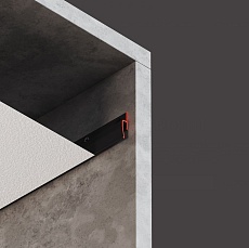 Стеновой профиль Flexy с теневым зазором для натяжных потолков 8244  EURO 01 9005 2