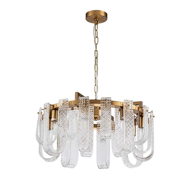 Подвесная люстра Indigo BRINA 12027/8P Brass V000364 изображение 3 Подвесная люстра Indigo BRINA 12027/8P Brass V000364 Фото № 3