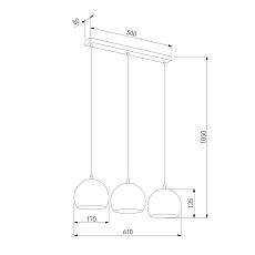 Подвесной светильник TK Lighting 2081 Yoda Black 1