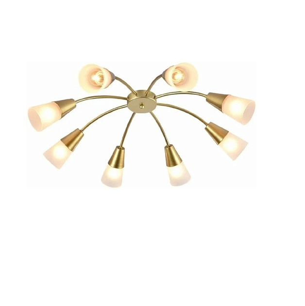 Потолочная люстра Escada Aquilegia 1100/8P Gold изображение 1 Потолочная люстра Escada Aquilegia 1100/8P Gold Фото № 1