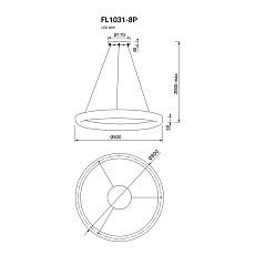 Подвесная люстра Fluorite Modum FL1031-8P 1