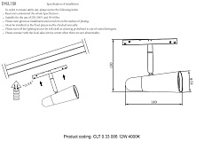 Трековый светодиодный светильник для магнитного шинопровода Crystal Lux Space CLT 0.33 006 12W WH-CH 4000K 1