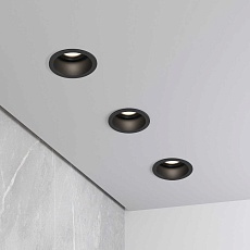 Встраиваемый светильник Elektrostandard Hide 25008/01 GU10 черный a064263 5