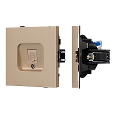 Механизм компьютерной розетки SCT-TENDO-MPC1-PL-GD (RJ-45, CAT6) Arlight 054099