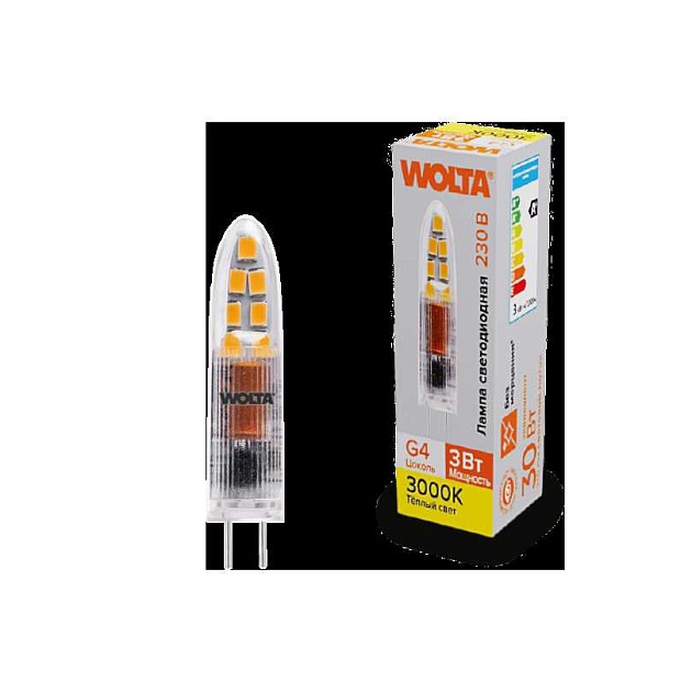 Светодиодная лампа WOLTA WSTD-JC-220V3W3KG4-P изображение 1 Светодиодная лампа WOLTA WSTD-JC-220V3W3KG4-P Фото № 1