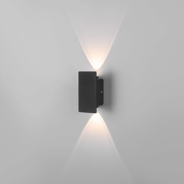 Уличный настенный светодиодный светильник Elektrostandard Mini Light 35154/D черный a060883 фото 2