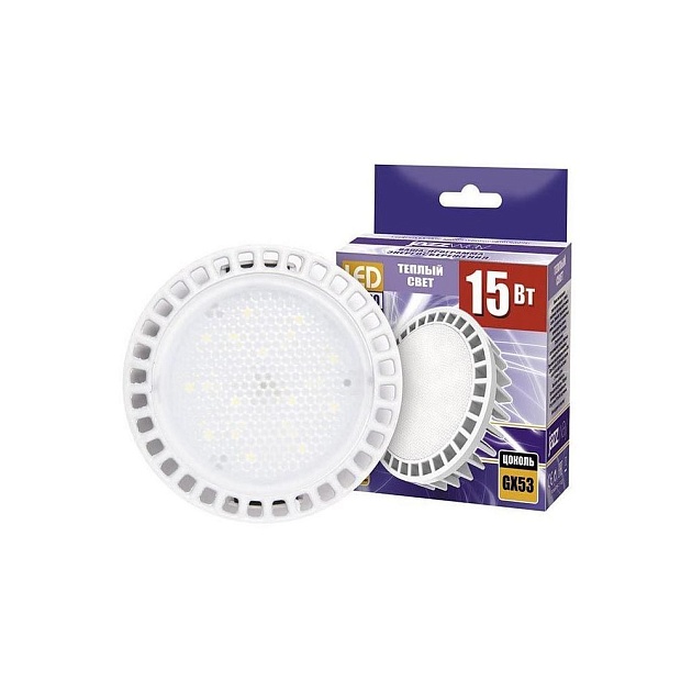 Лампа светодиодная Jazzway GX53 15W 3000K матовая 2855435 изображение 1 Лампа светодиодная Jazzway GX53 15W 3000K матовая 2855435 Фото № 1