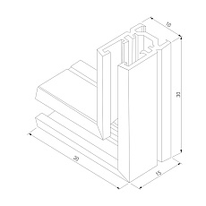 Коннектор L-образный Elektrostandard Mini Magnetic 85179/00 a065639 1