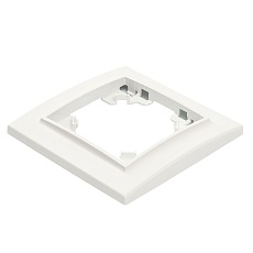 Рамка 1-постовая Stekker Эрна белый PFR00-9001-01 39623 5
