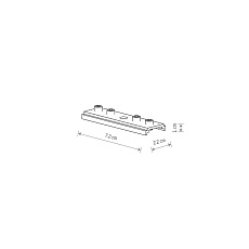 Крепление для магнитных треков Nowodvorski Connector Silver 10171 1