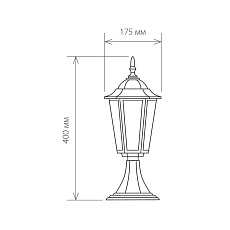 Уличный светильник Elektrostandard 1004S черное золото a035743 2