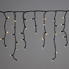 Cветодиодная гирлянда Sneha бахрома 230V теплый белый мерцающий A-520 LED WW/W FLASH