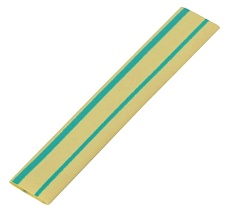 Трубка термоусадочная General GHS-14-7-YG, 14/7мм, Желто-зеленая, 1м