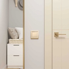 Рамка Werkel Baguette на 1 поста айвори/латунь W0012851 4690389185731 4