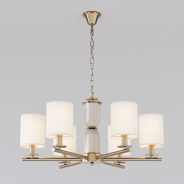 Подвесная люстра Eurosvet Caprera 60146/6 латунь изображение 1 Подвесная люстра Eurosvet Caprera 60146/6 латунь Фото № 1