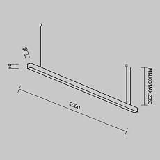 Линейный светильник Maytoni Technical LL312032 1