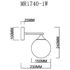 Бра MyFar Fisher MR1740-1W 1