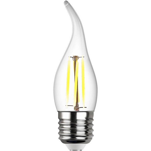 Лампа светодиодная филаментная REV FC37 E27 5W 2700K DECO Premium теплый свет свеча на ветру 32428 7 фото 2