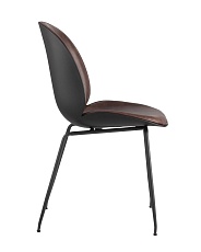 Барный стул Stool Group Турин со спинкой коричневый экокожа черные ножки 9329C BROWN 1